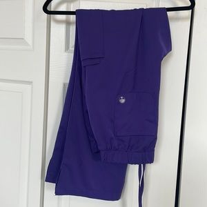 NWOT Healing hands purple scrub pants